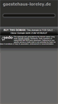 Mobile Screenshot of gaestehaus-loreley.de